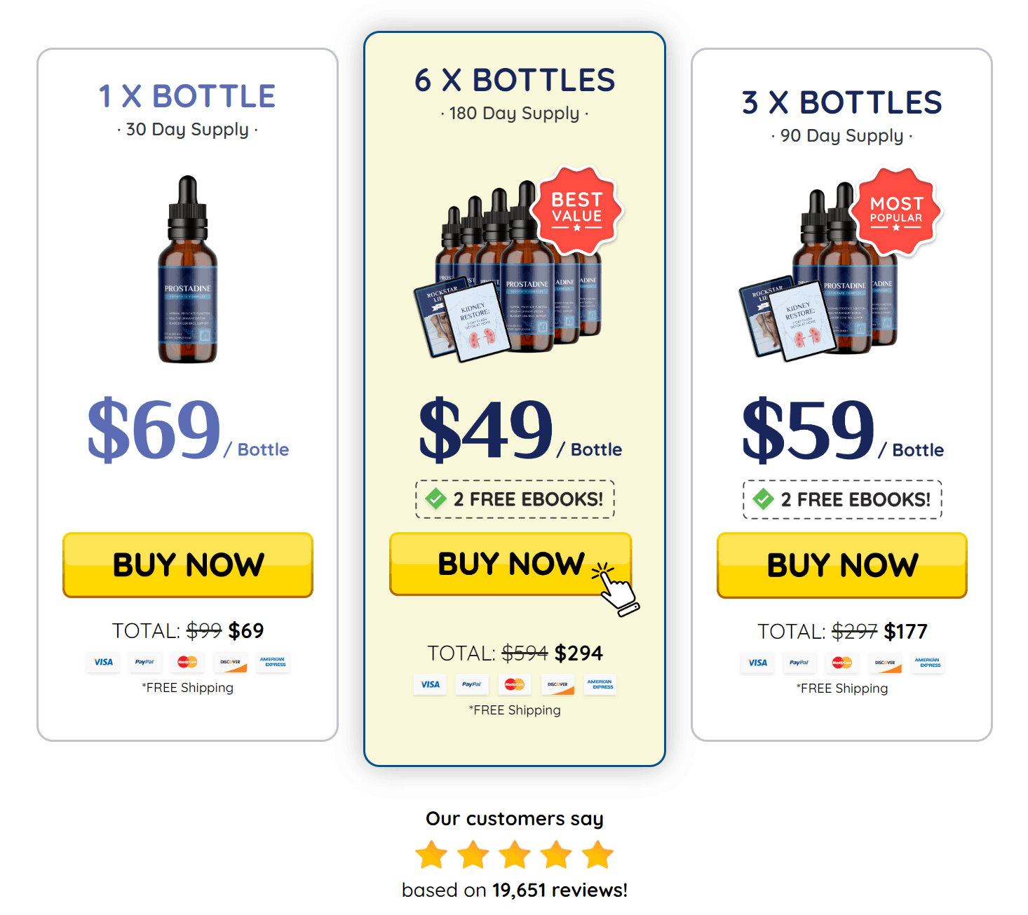 Buy Prostadine 6 Bottles
